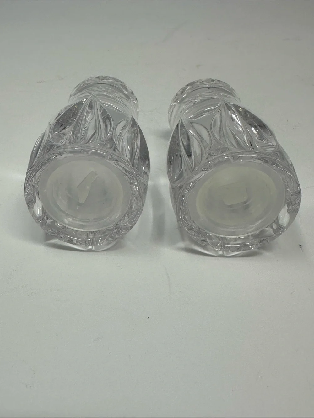 Towle 24% Lead Crystal Krokus Salt & Pepper Made In‎ Austria A1